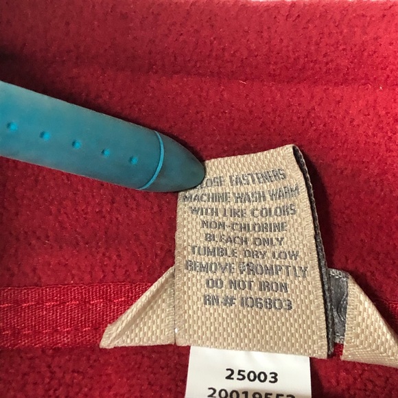 Duluth Trading Co Mens Small Red Fleece Jacket - Picture 4 of 4